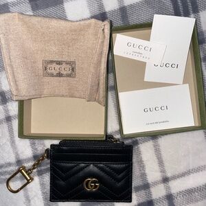 GG marmont key chain wallet